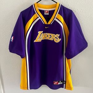 NIKE NBA TEAM SPORTS Embroidered Lakers Jersey Top Los Angeles Basketball